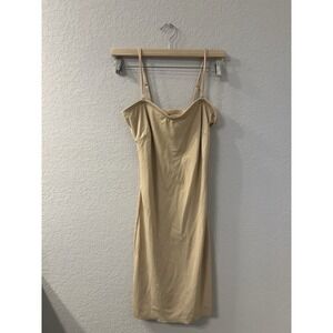 SPANX Love Your Assets by Sara Blakely Womens Convertible Slip Dress Nude L